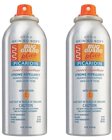 AVON Skin So Soft Bug Guard Plus Picaridin Aerosol Spray - 4 oz - 2 Pack