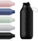 Chilly's Series 2 Flip Water Bottle with Sports Flip Lid, Telescopic Straw and Nylon Carry Loop - Easy Flip Lid, Straw Cleaning Brush Included - 1000ml - Abyss Black