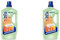 Tenn Aloe Vera- Limpiador para superficies delicadas con pH neutro - Para suelos de parquet, mármol, cerámica, gres y terrazo - Efecto reparación - 1,3 Litros (Paquete de 2)