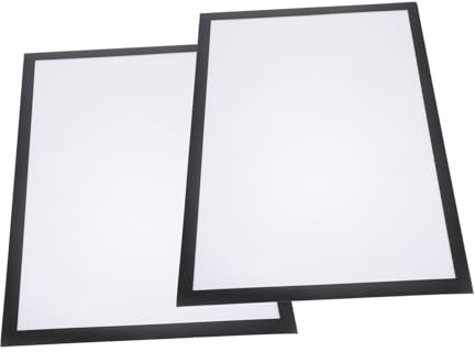AOKWAWALIY 2 Sätze Selbstklebender Magnetischer Bilderrahmen Magnetisches Bild A3 Bilderrahmen Plakatrahmen Magnetischer Rand Fensterschildhalter Klare Rahmen A3a4 Plastik Aufkleber Diamant