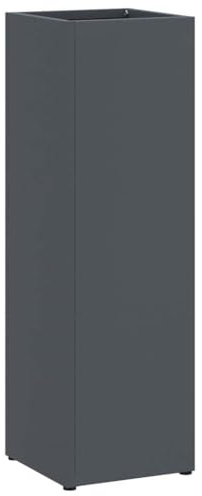 vidaXL Soporte para Paraguas de Lluvia Gris Antracita Acero | Estilo minimalista con un acabado suave, Más compartimentos para un almacenamiento versátil,