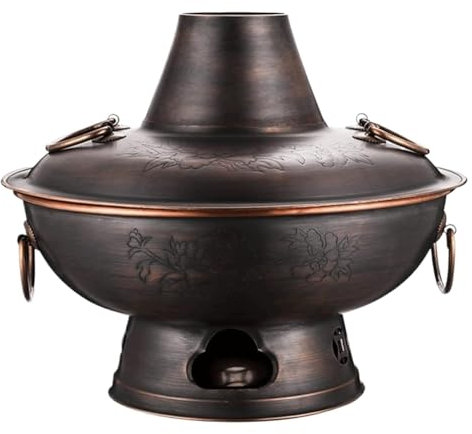 DFGHNBVC Pentola Cinese in Rame, Vintage, per Cucinare, per Feste in Casa, Riunioni di Famiglia, Pentole da Cucina, Pentole, A34 Cm