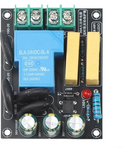2000W Soft Start Power-Amplifier Protection Board with 5A Controlled Current for Stable Startup and Extended Equipment Lifespan, Compact 74x57mm Design
