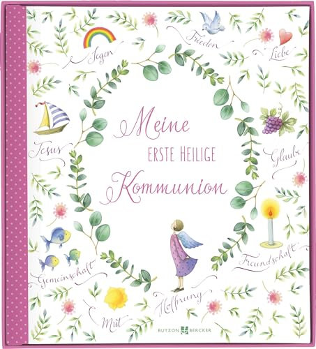 Meine erste heilige Kommunion - Erinnerungsalbum, für Mädchen, 27,4 x 24,7 cm