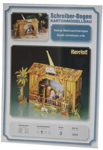 Aue-Verlag 27 x 12 x 26 cm Weihnachtskrippe Modellbausatz (klein)