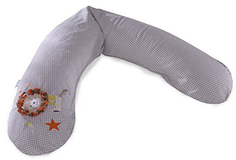 Theraline das Original-Stillkissen mit Dinkelspreufüllung inkl. Feinköperbezug (26 Löwe Knistertier)