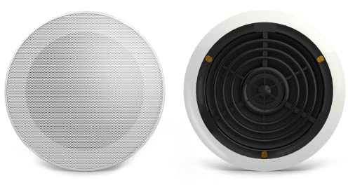 Audibax CM408-BT4 - Altavoces de Techo con Bluetooth - 2 Altavoces Empotrables de 30 W - Altavoces de Techo de 5 Pulgadas - Rejilla con Ajuste Magnético - Altavoz Activo y Pasivo de 2 Vías