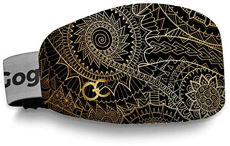 GogglesCover Ski Goggles Protective Cover, Portable Cover Clockwork Design | GogglesCover Ski Goggle Cover, Protective Sleeve, Anti-Scratch Case, Ski Goggles Accessories, Clockwork Design