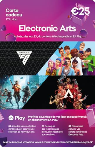 EA Carte cadeau 25 € | Téléchargement PC/Mac - Code