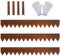JonesHouseDeco Borde de césped Paquete de 3 Bordes de Paisaje de Acero Cor-Ten preoxidado - 1 m L x 14 cm H - Borde de Cerca Decorativo de Metal Corten (3 M de Longitud Total)