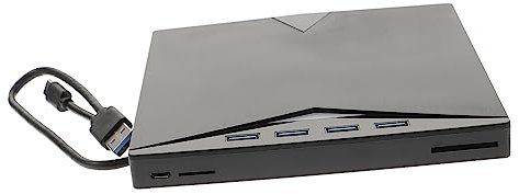 Angoily External Dvd Drive Dvd Writer CD Burner for Laptop Type-c 3.0 Portable 7-in-1 Optical Drive Compatible with Windows and Computers