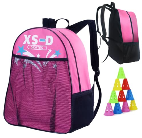 Naturepanda Bolsa para Patines,Bolsa para Patines en Linea,Mochila para Patines,Bolsa De Patinaje sobre Ruedas,Gran Capacidad,Correa de Hombro Ajustable,Unisex,para Patines Accesorios,Niños