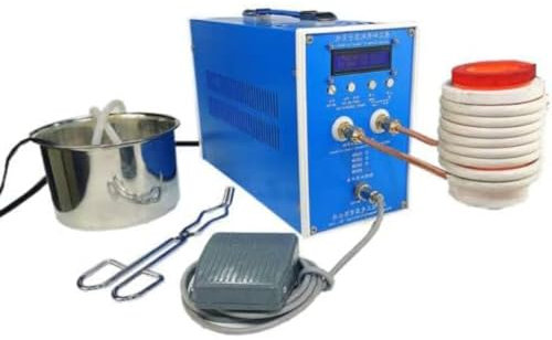 Generico Forno di Fusione dell'oro con Macchina Termica a induzione ad Alta frequenza da 3KW 220V + crogiolo