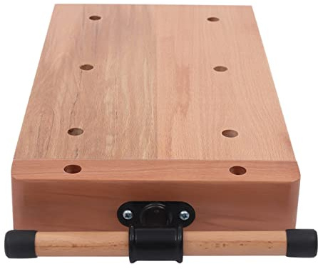 Portable Wood Vise Workbench, Hard Woodworking Vise Desktop Work with 2 G-Type Fixing Clips and 4 Metal Limit Blocks, Beech Wood Woodworking Vises Table Work Benc,with Superior Clamping