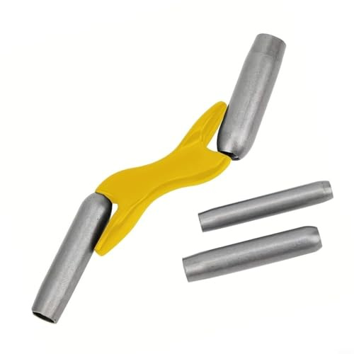 GANCEI Wall Seam Trimmer,Versatile Brick Jointer Tool Set With Storage Cover 4 Multi-Sized Steel Masonry Tools For Bricklaying Projects(Yellow)