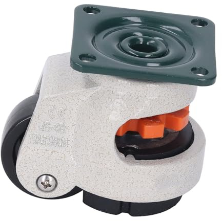 Domary 40 Mm Utjämningshjul Heavy Duty 2200 LBS Platta Hjul med Legerad Nylongummikonstruktion för Arbetsbänksmaskinskåp