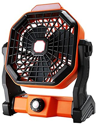Portable Air Cooling Fan, Solar Powered Fan Mini Box Fan with LED Light for Home Outdoor Multifunctional Cooler Desktop Fan