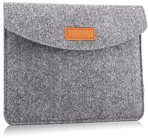 VOANZO 13-13,3 Zoll Laptop Sleeve Bag Filz Laptoptasche mit extra Aufbewahrungstasche Ultra Light Slim Notebook Computer Tablet Case Cover Aktentasche Grau