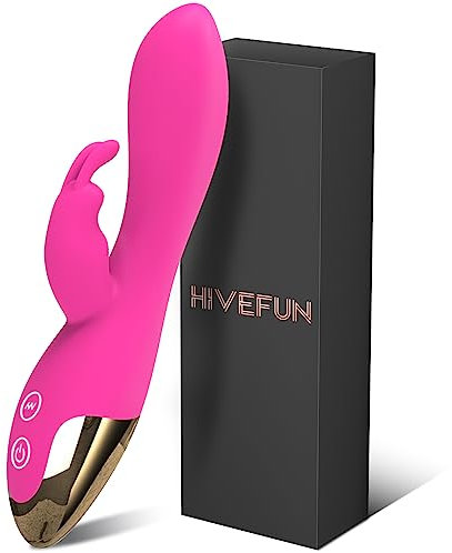 Vibrator Rabbit Sexspielzeug Solo, Silikon Sex Spielzeug Dildo Erotik Anal Klitoris und G-punkt Stimulation Sex Toys, 9 Vibration für Frauen, Paare