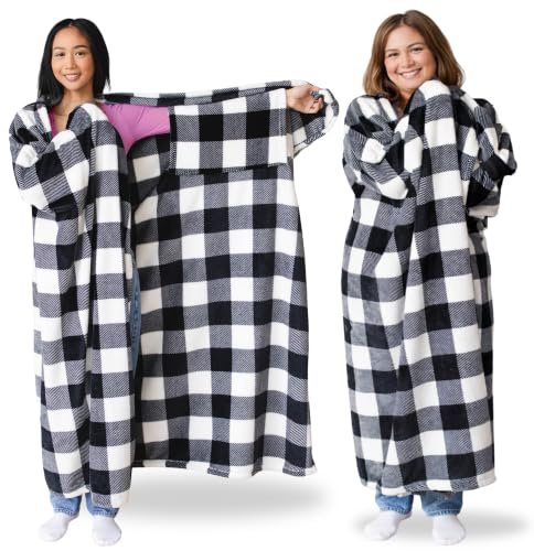 Super Blanky Wearable Blankets for Women, Adult Wearable Blanket Men, Top Christmas Gifts for Women, Wife Birthday Gift Ideas