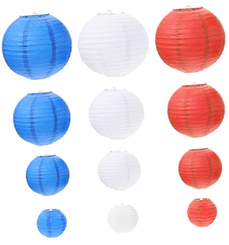 Cabilock 12 Stücke Runde Papier Bunte Dekorative für Home Hochzeit Party Weihnachten