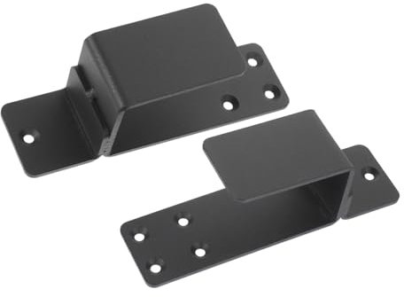 Angoily Staffa a u Per Barre Di Sicurezza Porta, Supporto Per Chiavistello, Ferramenta Per Porte Da Fienile, Design Spesso e Stabile, Set 2 Pezzi, Compatibile Porte Da Garage, Cantina e Giardino