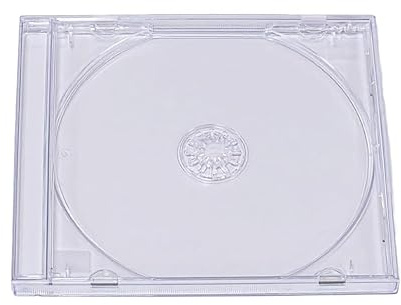 RIVERMEDIA 100 X Premium Single CD Jewel Cases with Clear Tray 10.4mm Spine Pre-Assembled (18124)