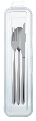 Porta Cubiertos para Llevar al Trabajo 25x6.5x5cm, Estuche para Tenedor, Cuchara y Cuchillo, Organizador de Cubiertos Portátil para Colegio, Universidad, Camping, Viaje (CUBIERTOS NO INCLUIDOS)