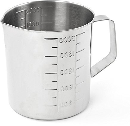 Teqler T-134814 Verre gradué en acier inoxydable 2 L