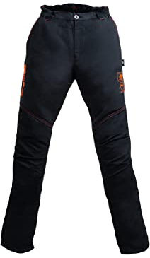 SIP Protection BasePro - Pantalones forestales para motosierra, pantalones de motosierra, clase 1 (1RP1), XL, Negro , 1