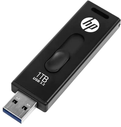 HP x911w 1 TB USB SSD 3.2, Velocità di Lettura 500 MB/s, Velocità di Scrittura 450 MB/s, Disegno Push and Pull