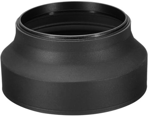 PATIKIL Parasol de Objetivo de 82mm, Protector de Goma Plegable Anti-Reflejos Que Bloquea el Exceso de Luz Solar para Reducir el Flare y el Deslumbramiento del Objetivo, Negro