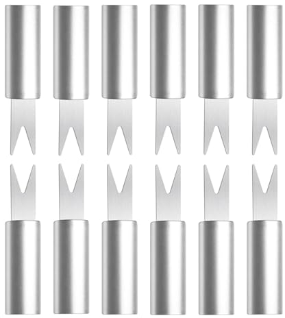 Soportes para mazorcas de maíz,Soportes para mazorcas de maíz - 12 selecciones de maíz de acero inoxidable con mango cómodo,Brochetas de maíz inoxidables, clip para mazorcas de maíz, palitos de mazorc