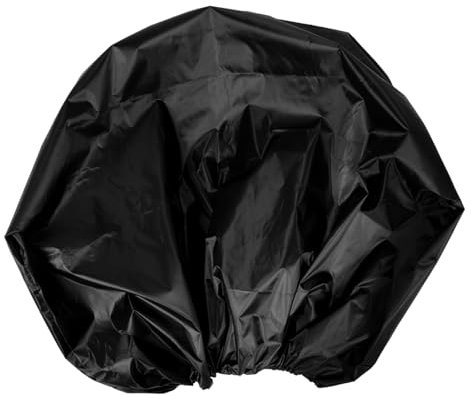 Happyyami Housse de Coffre Protection Étanche Extérieur en Tissu Oxford de Rangement Imperméable Noir la Poussière Saleté pour Mobilier de Jardin Patio