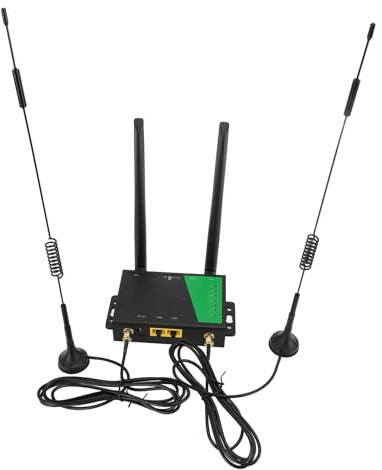 VBESTLIFE Router WiFi con Scheda SIM LTE CPE 4G di Livello Industriale, Router Wireless 2.4G Che Supporta 32 Utenti WiFi, con 4 Antenne, RJ45 X2 (Spina Europea)