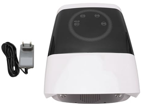 Fyearfly Lámpara de Gel de Uñas UV, LED 132 W Lámpara LED Uñas Rápidas con 4 Temporizador, Secadores de Uñas Recargables 15600 MAh, Pantalla Táctil y Lámparas UV con Sensor (Enchufe de la UE)