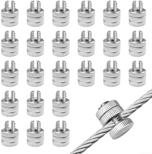 Connettore a bullone diviso, 24 pezzi, morsetti in alluminio a bullone aperto per fili di recinzione elettrica, materiale di alta qualità per connessioni multiple di cavi