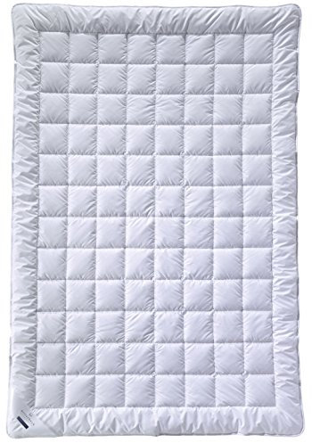 Billerbeck Bettdecke Super Wash – ca. 155 x 220 cm – leichte Sommerdecke – MAGICfill® 95 – Hohlfaser – mit Wash-Egg