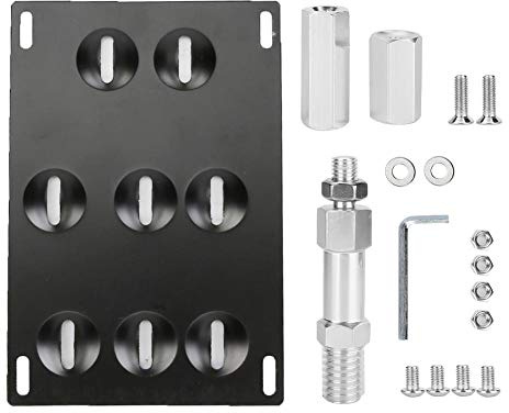 Kennzeichenhalter, Nummernschildhalterung Auto, Halterung für Nummernschild, Aluminiumlegierung 8 Löcher Verstellbarer Halter, Nur für die F-Serie 3, 4 und 5