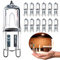 Vinaco Gluhbirn G9 25W, 10er Pack Halogen G9 230V 25W, Halogenlampe G 9 Dimmbar Warmweiß 2800K, Lange Lebensdauer mit Hoher Helligkeit 250LM, G 9 Halogen 25 W für Kronleuchter, Kabinettbeleuchtungen