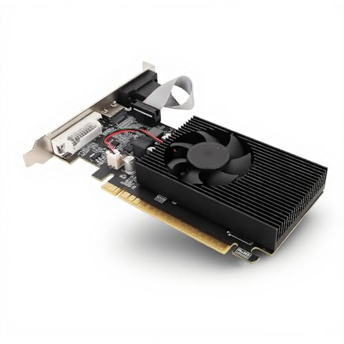 GT 730 4 GB Grafikkarte, DDR3 128 Bit, Separate Grafikkarte mit Lüfter für Desktop-PCs, Unterstützt HD-Multimedia-Schnittstelle, VGA, DVI-Anschluss, PCI Express X16 2.0