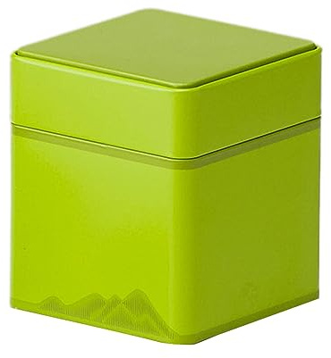 Gramigg Barattoli di tè in metallo Latte quadrate in metallo con coperchi Contenitori vuoti Contenitori decorativi per bottiglie in latta corta/alta Scatola di ferro da tè