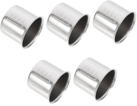 HEALEEP 5 Pezzi Misurini in Acciaio Scala Graduata Bicchieri Dosatori Medici Resistenti Cucina e