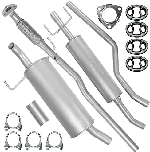 FERROZ Auspuff für Opel Astra H III 3 2004-2014 | Kollektorrohr und Mitteltopf und Endtopf, Motoren: 1.4 | Caravan (Kombi)