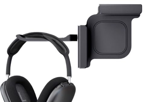 Headphones Stand - Adjustable Clamp-on Under Desk Headset Holder, Headphone Stand Monitor Attachment for Home Office Work | Desk Space Saving Headset Hanger Mount for Computer Screen | Practical Works