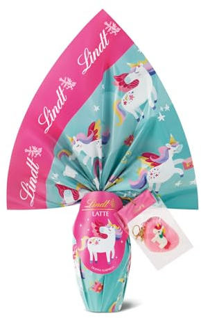 Lindt Uova di Pasqua 2026 per Bambini di Cioccolato al Latte, Uovo con Doppia Sorpresa, Unicorni,Idea Regalo Pasqua, Formato 240g