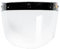 Retro Open Moto Caschi per Antivento Visiera con Visiera Design a 3 Bottoni, Classic, Chiaro