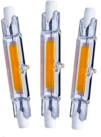 ASDNN LED R7S Glass Tube COB Bulb,R7S Dimmable LED Light Bulb,78MM 20W R7S Corn Lamp J118 Replace Halogen Light for Ceiling Floodlight Lamp(4 Pack)