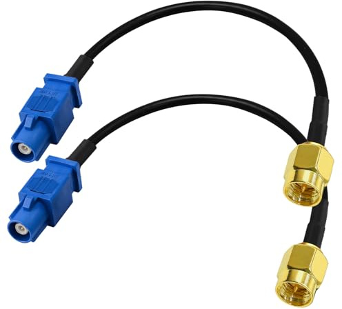TUOLNK 2 Stück SMA Stecker zu Fakra C Stecker Auto GPS Antennena Kabel 15cm | RG174 6inch Antenne Adapter Koaxialkabel für Fahrzeug LKW SUV Auto Stereo Head GPS Navigation System Receivers