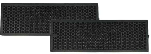 vhbw 2x Aktivkohlefilter kompatibel mit Braun Scan & Clean BFD104BE, Scan & Clean BFD104BE2 Luftreiniger - Luftfilter Schwarz